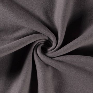 Katoen Fleece midden grijs