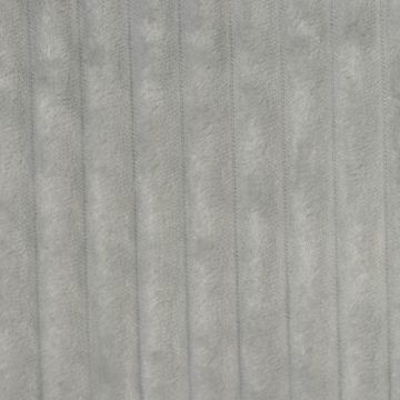 Brede fleece rib grijs
