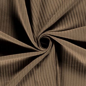 Big Rib tricot taupe bruin