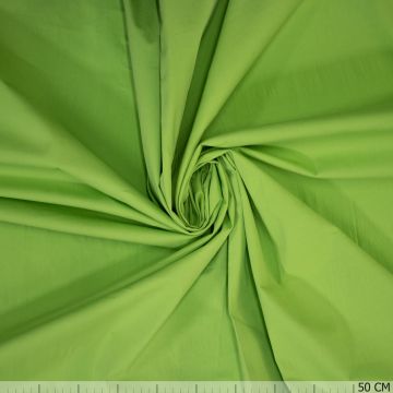 Stretch poplin washed appeltjes groen