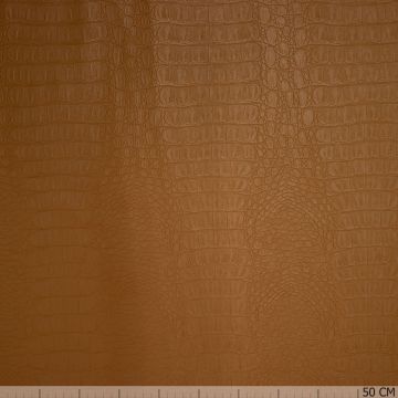 Croco stretch imitatie leer mocca