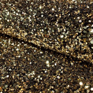 Pailletten velours goud