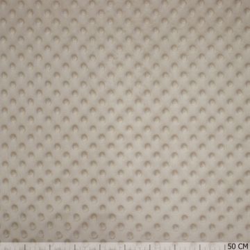 Uni minky dots lichtbeige