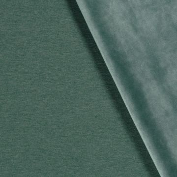 Double-face heavy velvet groen