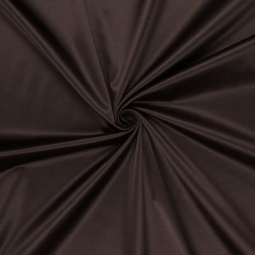 Heavy stretch satin donker bruin