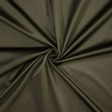 Heavy stretch satin donker khaki