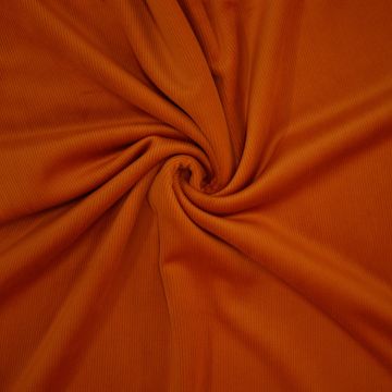 Supersoft fleece rib oranje