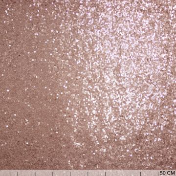 Lurex paillettenstof rose goud