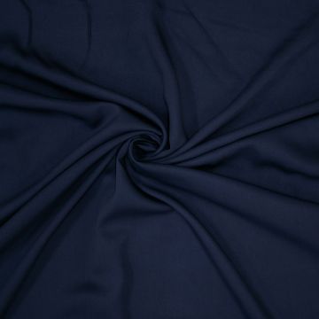 Viscose twill uni donker grijsblauw