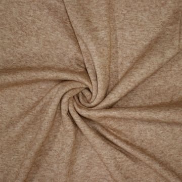 Royal dubbel jersey melange tricot camel
