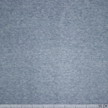 Royal dubbel jersey melange lichtblauw