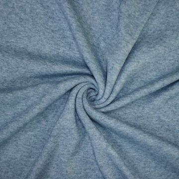 Royal dubbel jersey melange tricot jeansblauw