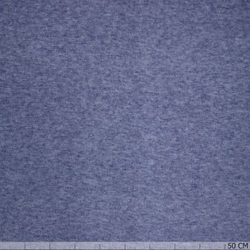 Royal dubbel jersey melange lavendelblauw