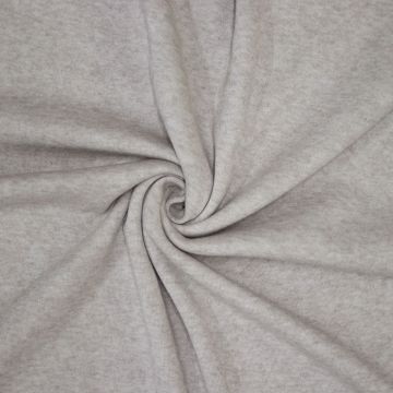 Royal dubbel jersey melange tricot lichtgrijs