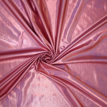 Lamé stretch holografisch roze