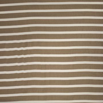 Cupro viscose strepen zand
