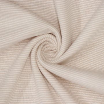 Boordstof streepje beige