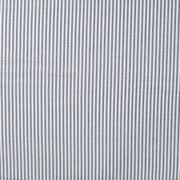 Seersucker Streep Marine Blauw