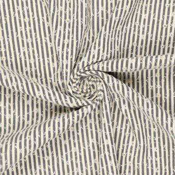 Crinkle Celine Flower Embroidery zwart