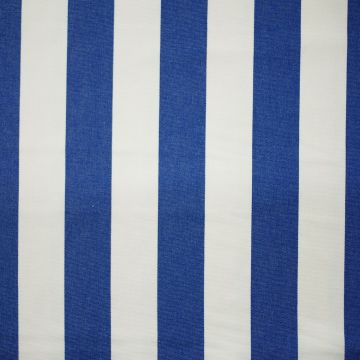 Outdoor canvas streep stof kobalt