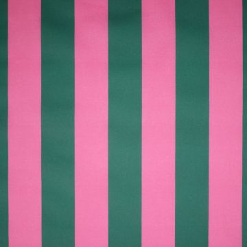 Basic Cotton streep fuchsia groen