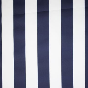 Basic Cotton streep marine wit