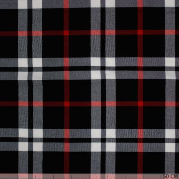 Square Burb zwart-rood texture
