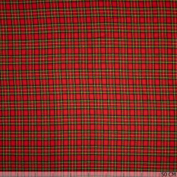 Flanel ruit groen op rood small
