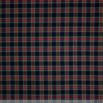 Flanel ruit rood-groen op zwart
