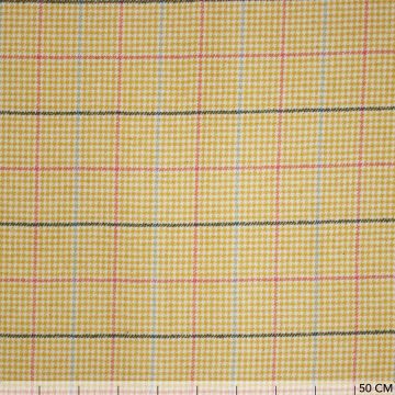 Couture tartan lurex oker