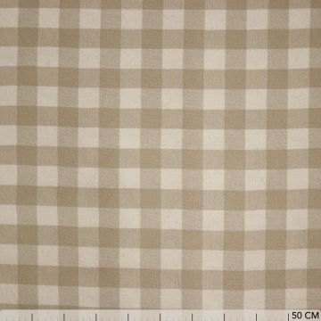 Cotton naturel brabants bont 25mm beige