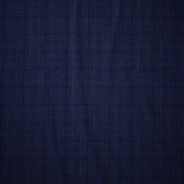 Woolblend donkerblauwe ruit