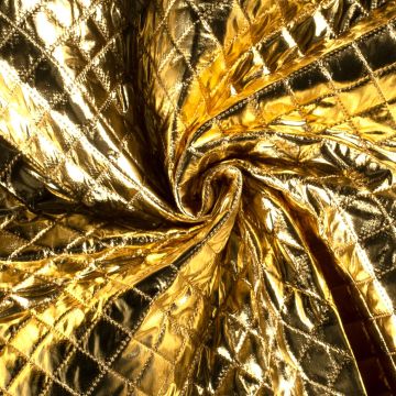 Doorgestikt chrome goud