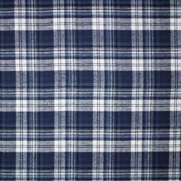Flanel ruit geruwd staalblauw
