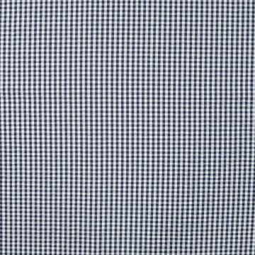 Seersucker ruitje Marine Blauw