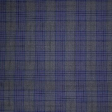 Pure Wool Heritage Check Grey Grape