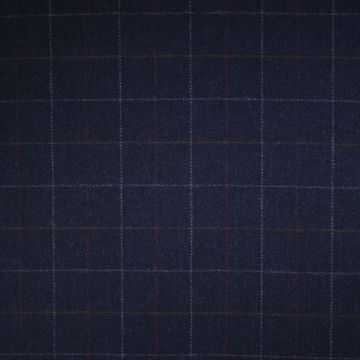 Harris Tweed tattersall ruit marine
