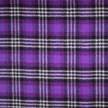 Harris Tweed Pied-de-Poule ruit paars