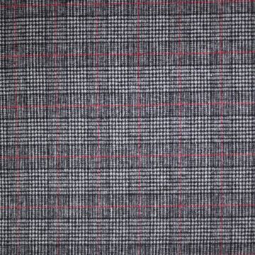 Doubleface Flannel Ruit zwart