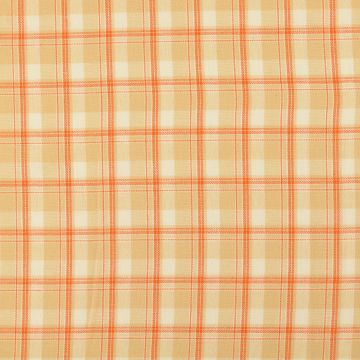 Flanel stof Geweven Ruitje oranje