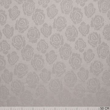 Jacquard Roses Beige