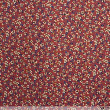Liberty Peach Blossom Satin Silks rood
