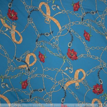 Roses and chains blue