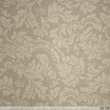 Jacquard barok bloemen beige