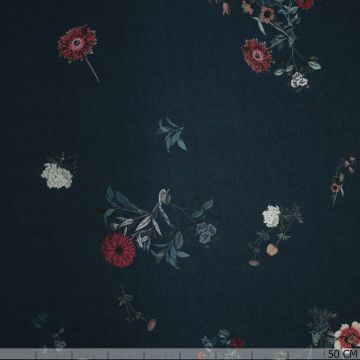 Jacquard stretch bloem Floris