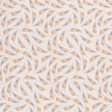 GOTS Tricot digi print palmtakjes honing