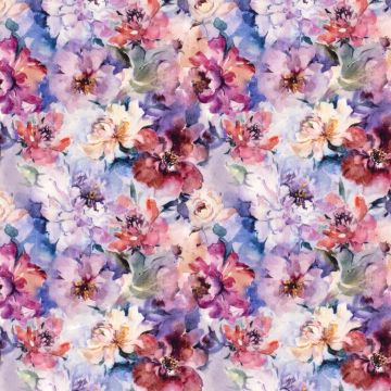 Lycra Sportwear jersey aquarel bloemen