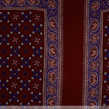 Paneel 68 x 135 cm viscose satijn bordeaux