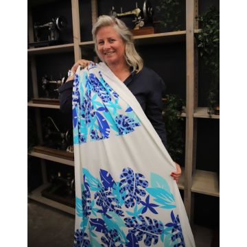Paneel tropisch viscose tricot 135 X 150 cm