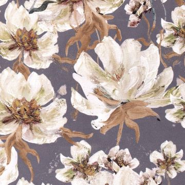 Dry flower velours grijs
